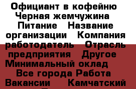 Официант в кофейню "Черная жемчужина". Питание › Название организации ­ Компания-работодатель › Отрасль предприятия ­ Другое › Минимальный оклад ­ 1 - Все города Работа » Вакансии   . Камчатский край,Петропавловск-Камчатский г.